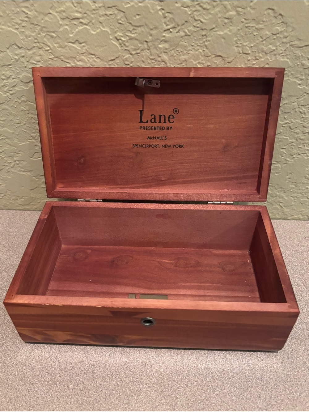 Lane Cedar Wood Storage Box - Natural Red-Brown
